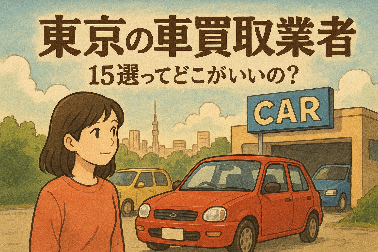 東京の車買取業者15選ってどこがいいの?