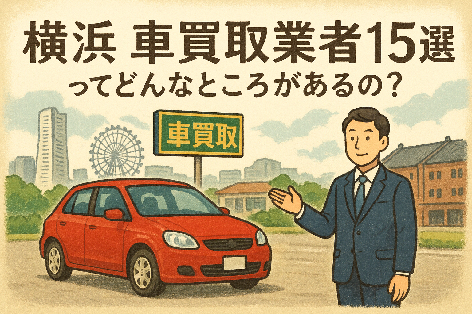 横浜 車買取業者15選ってどんなところがあるの?