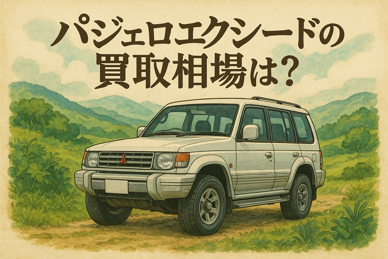パジェロエクシードの買取相場は?